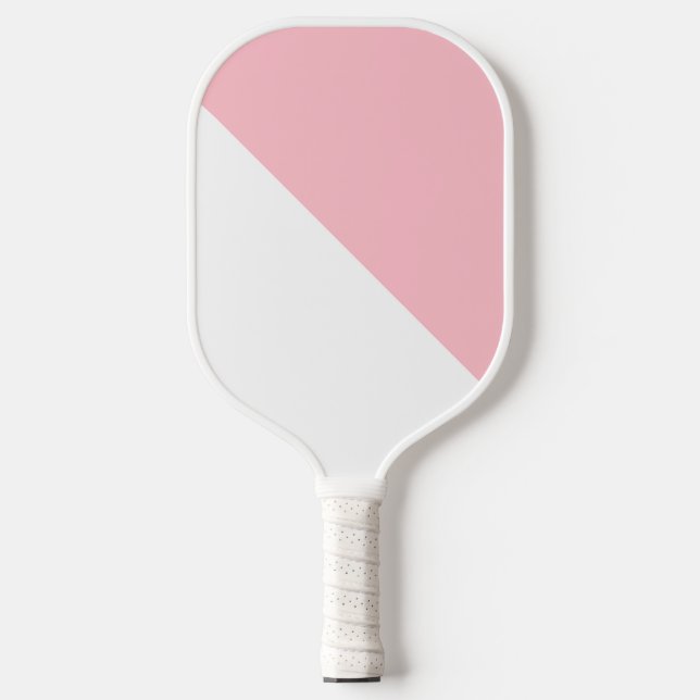 Pink and White Pickleball Paddle (Front)