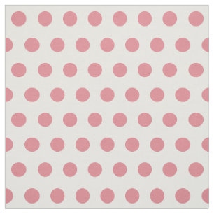 Pink and White Polka Dot Craft Fabric