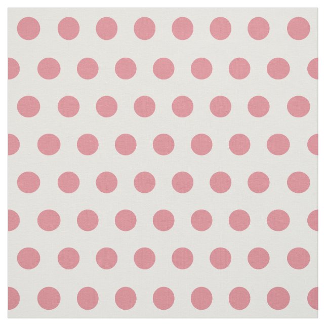Pink and White Polka Dot Craft Fabric (Swatch)
