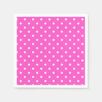 Pink and white polka dot glamour modern