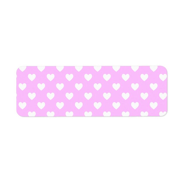Pink and White Polka Dot Hearts (Front)