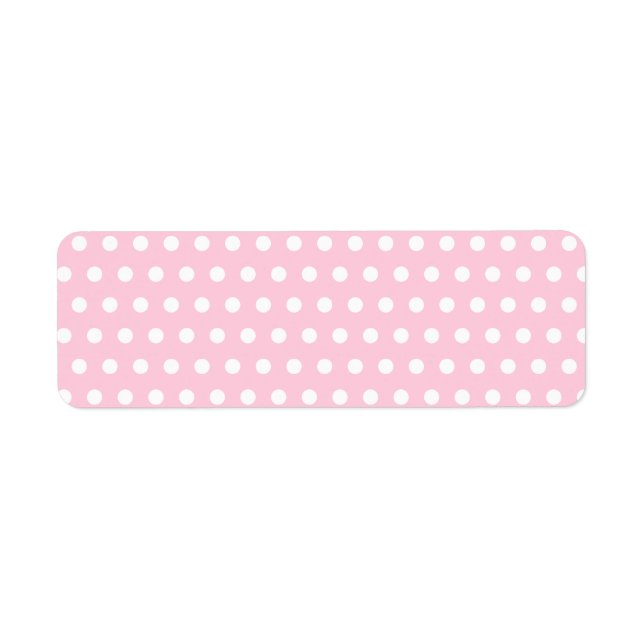 Pink and White Polka Dot Pattern. Spotty. (Front)