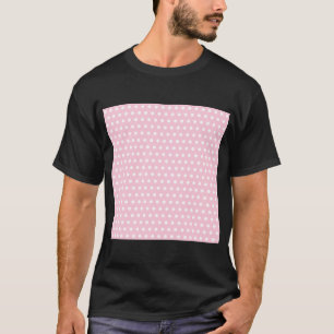 Pink and White Polka Dot Pattern. Spotty. T-Shirt
