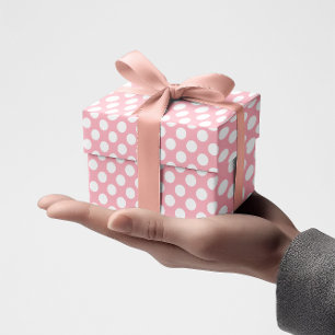 Pink and White Polka Dot Wrapping Paper