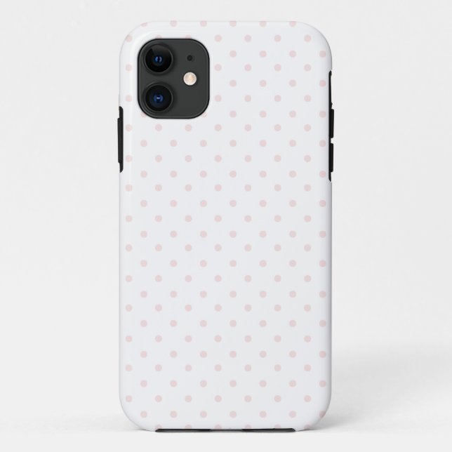 Pink and White Polka Dots Case-Mate iPhone Case (Back)