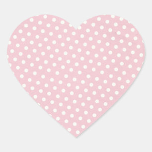 Pink and White Polka Dots Sticker