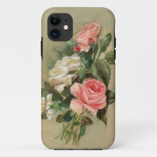 Pink and white Rose Bouquet iPhone 11 Case
