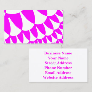 Pink and White Scales Business Card