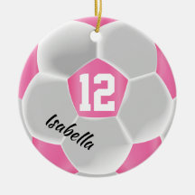 Pink and White Soccer Ball