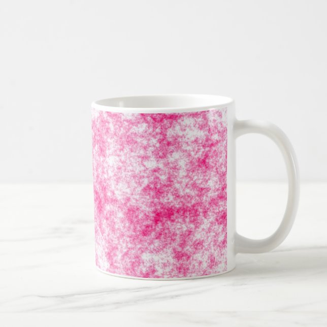 Pink and white speckles texture background coffee mug (Right)