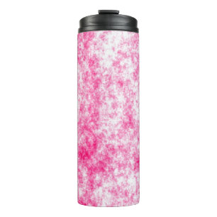 Pink and white speckles texture background thermal tumbler