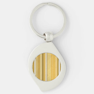 Pink and white Stripe Key Ring