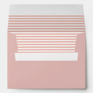 Pink and White Striped Envelope