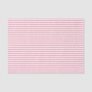Pink and White Striped Tissue Paper