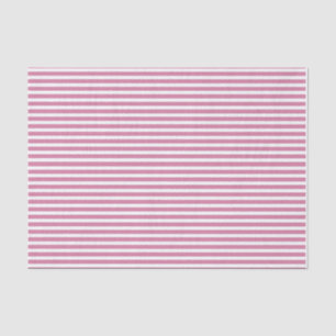 Pink and White Striped Tissue Paper
