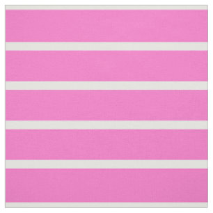 Pink and White Stripes Design Fabric