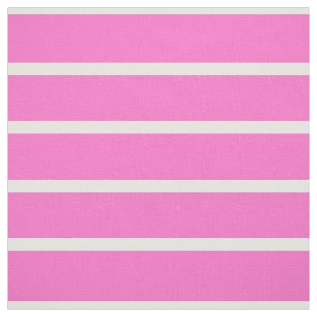 Pink and White Stripes Design Fabric (Swatch)