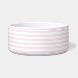 Pink and white stripes - Pet Bowl