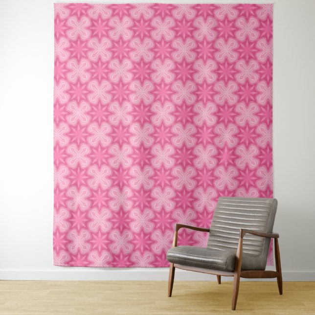 Pink And White Tapestry (In Situ)