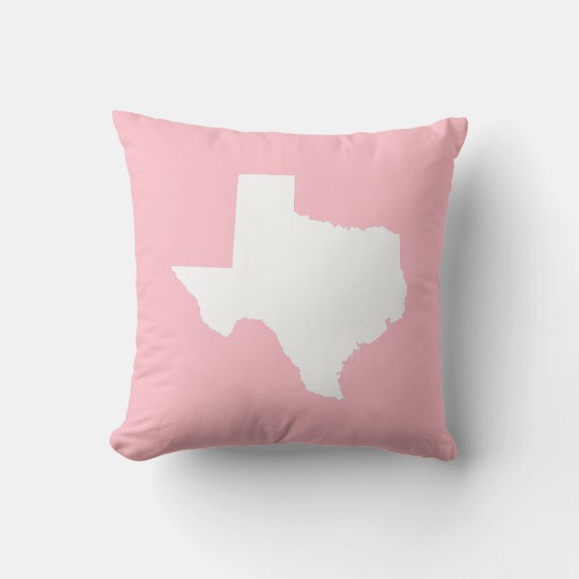 Pink and White Texas Cushion (Front)