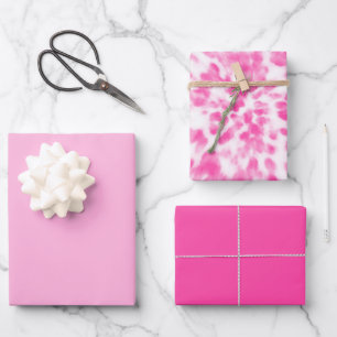 pink and white tie-dyed wrapping paper sheet