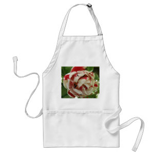 Pink and White Tulip Apron