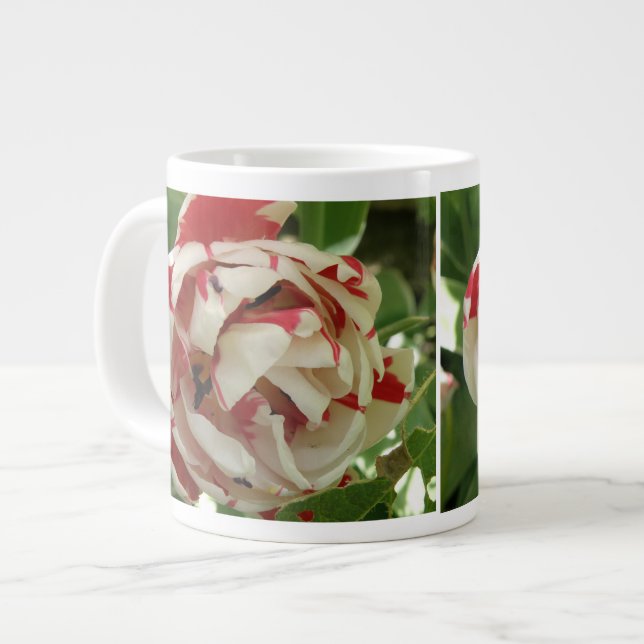 Pink and White Tulip Mug (Front Left)