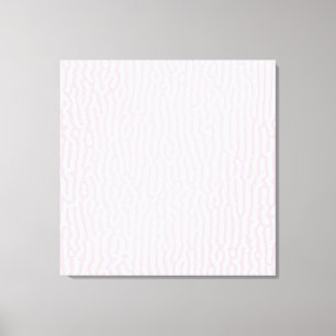 Pink and White Turing Pattern Canvas Print