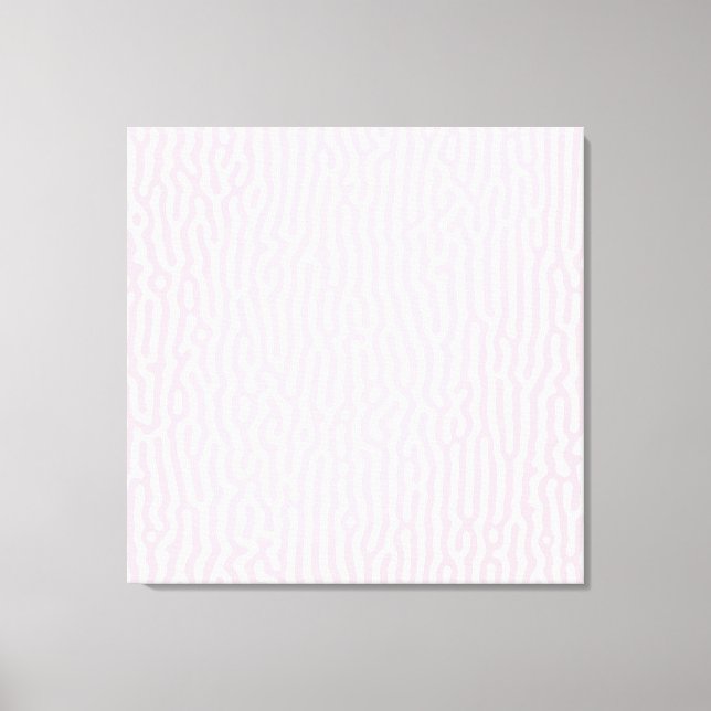 Pink and White Turing Pattern Canvas Print (Front)