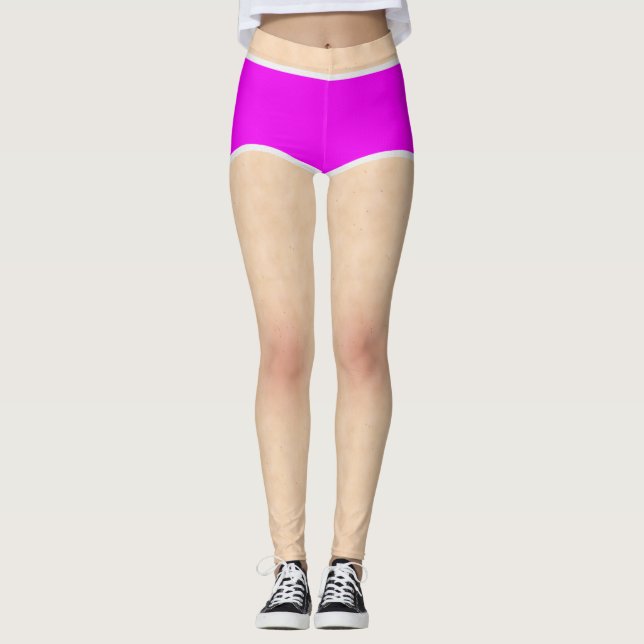 Pink and White Underwear Legging (Front)