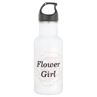 Pink and White Wedding Rose 532 Ml Water Bottle