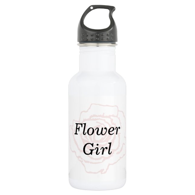Pink and White Wedding Rose 532 Ml Water Bottle (Front)