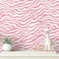 Pink and White Zebra Stripe