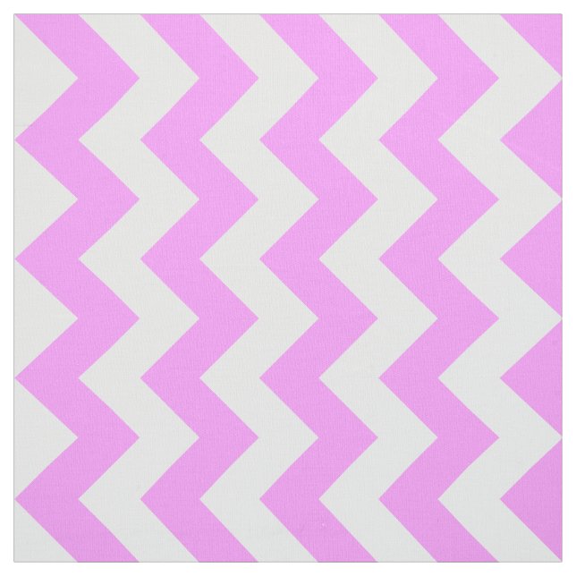 Pink and White Zigzag Geometric Fabric (Swatch)