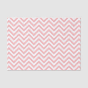 Pink and White Zigzag Stripes Chevron Pattern Tissue Paper
