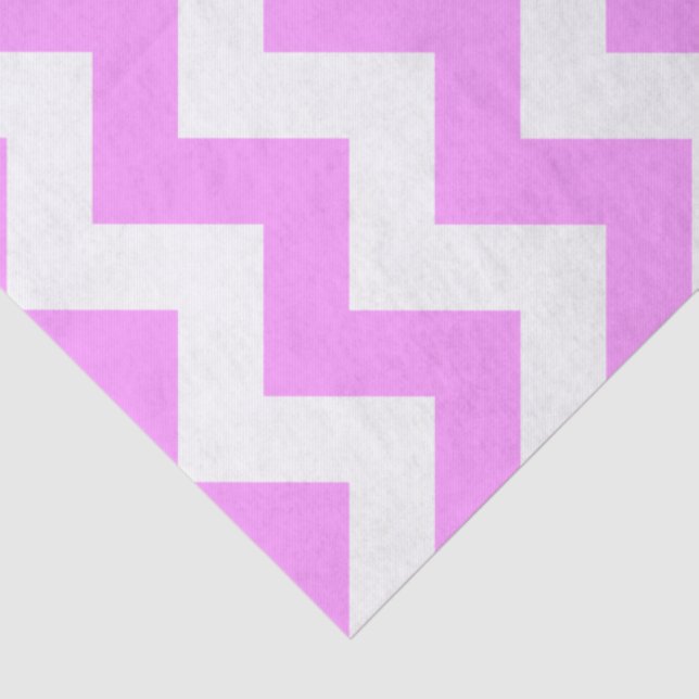 Pink and White Zigzag Tissue Paper (Detail)