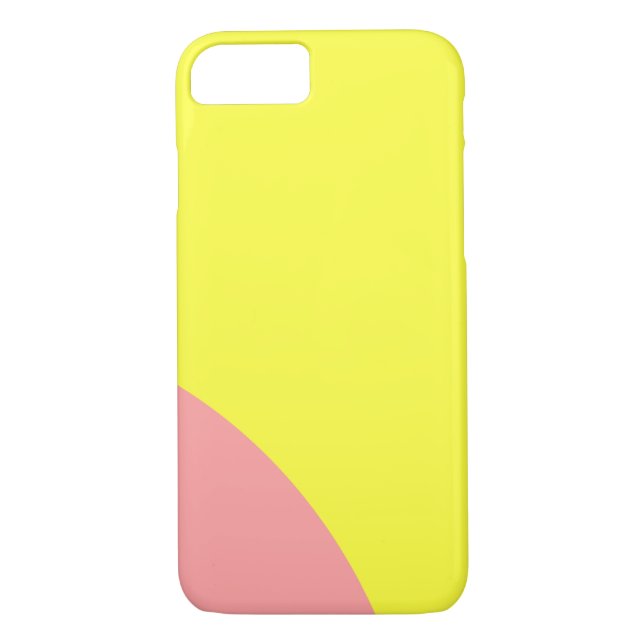 Pink and Yellow Abstract Design Case-Mate iPhone Case (Back)