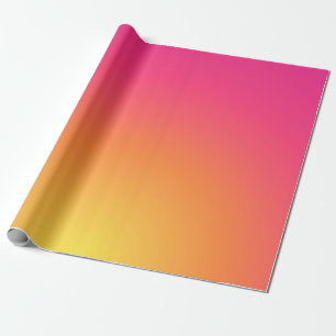 Pink and yellow colours of sunset Wrapping Paper