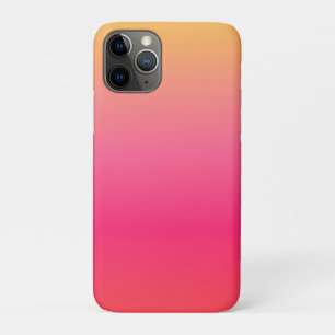 Pink and yellow gradient design iPhone 11 pro case