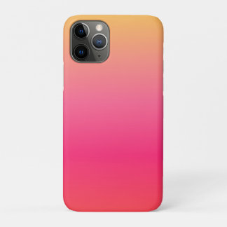 Pink and yellow gradient design iPhone 11 pro case