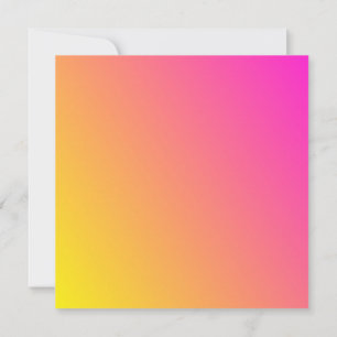 Pink and yellow gradient Invitation