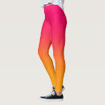 Pink And Yellow Gradient Leggings<br><div class="desc">Style: Leggings Style AND comfort are both be king in the perfect pair of leggings. Custom made with care; each pair is printed before being sewn, allowing for fun designs on every square inch. You can wear your leggings over and over, and they won't lose their shape. Get comfy and...</div>