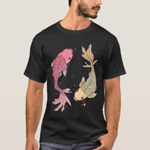 Pink and Yellow-Green Koi Fish Duo T-Shirt