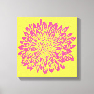 Pink and Yellow Mum Wall Decor