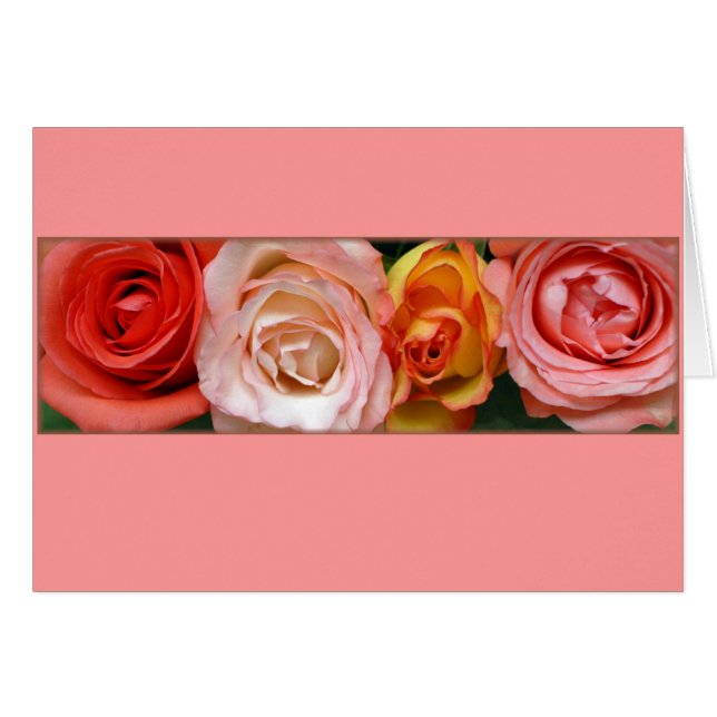 "Pink and Yellow Roses" (Front Horizontal)