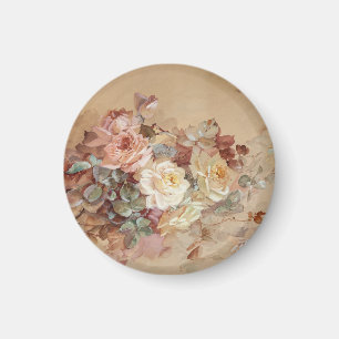 Pink and Yellow Roses – Franz Bischoff Magnet