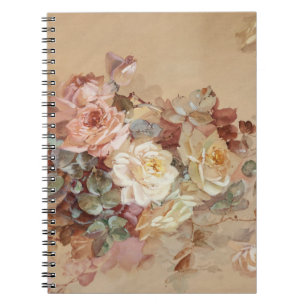 Pink and Yellow Roses – Franz Bischoff Notebook