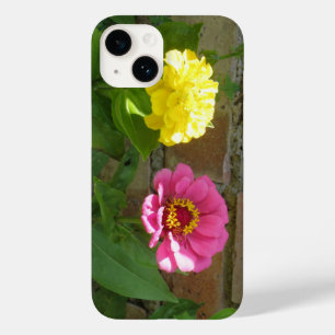 Pink and Yellow Zinnias iPhone 4 Case