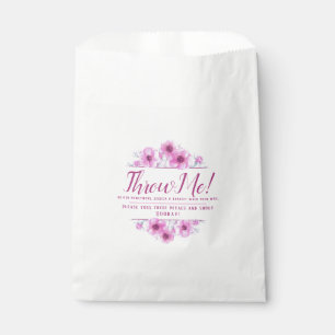 Pink anemone flowers art wedding toss me petals favour bags