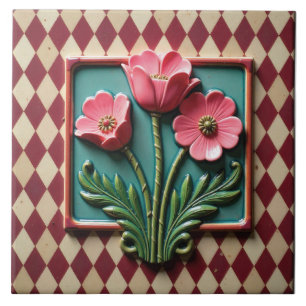 Pink Anemones of Argyle Tile